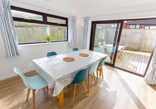Bright and sunny dining area