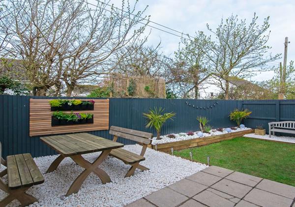 Sunny rear enclosed garden
