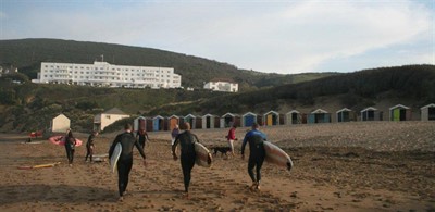 Saunton surfers