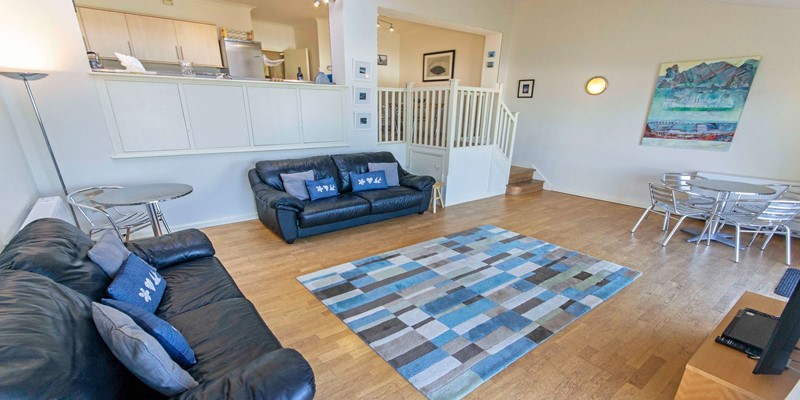 Open plan living area