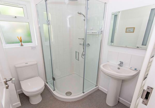 Downstairs shower room perfect for mobilty impaired on holiday