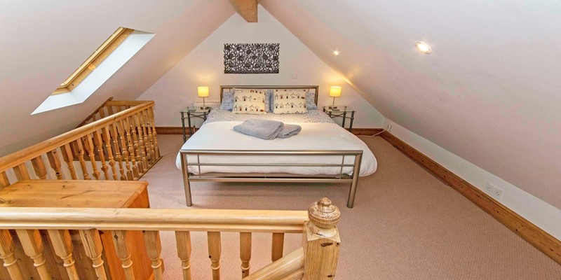 Master bedroom with double bed