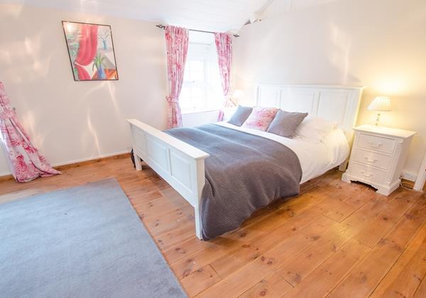 Cottage charm of the master bedroom