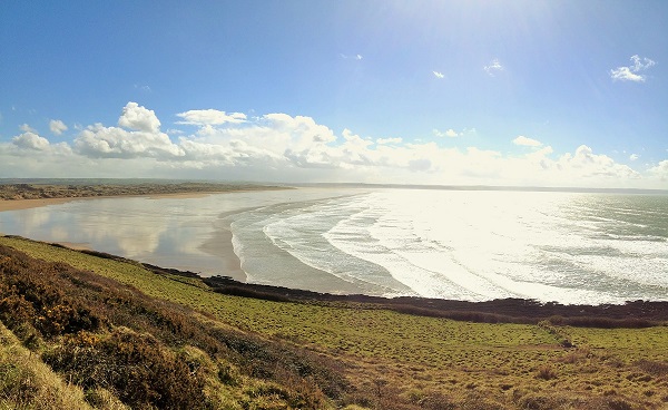 Saunton beach in the summer