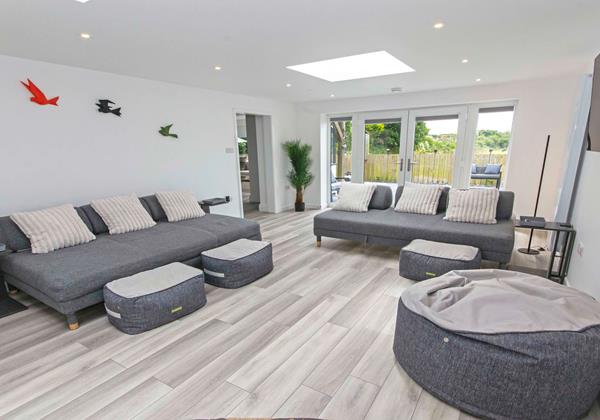 Lounge with French doors