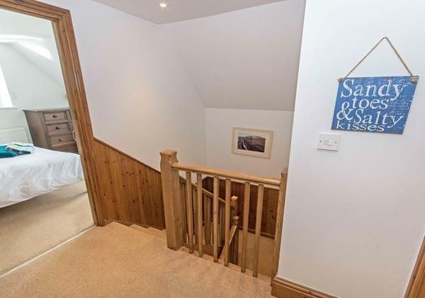 Landing hallway at Stables Down End Croyde Devon