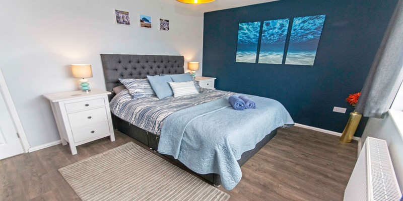 Master bedroom at Sandbanks Braunton North Devon