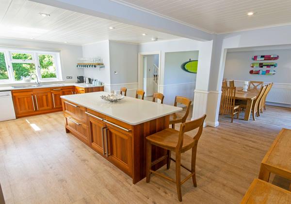 Kitchen for holiday cooking