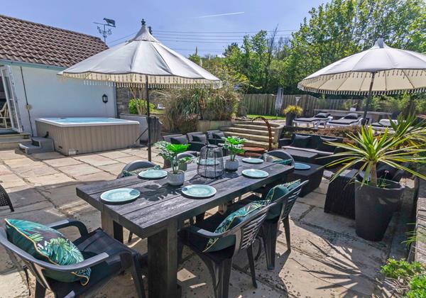 Outside dining area