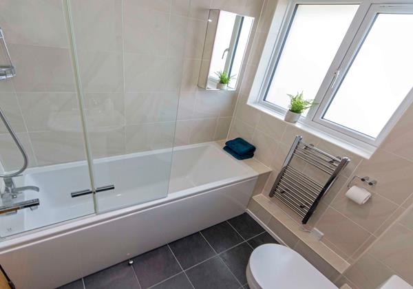 Bath and shower over