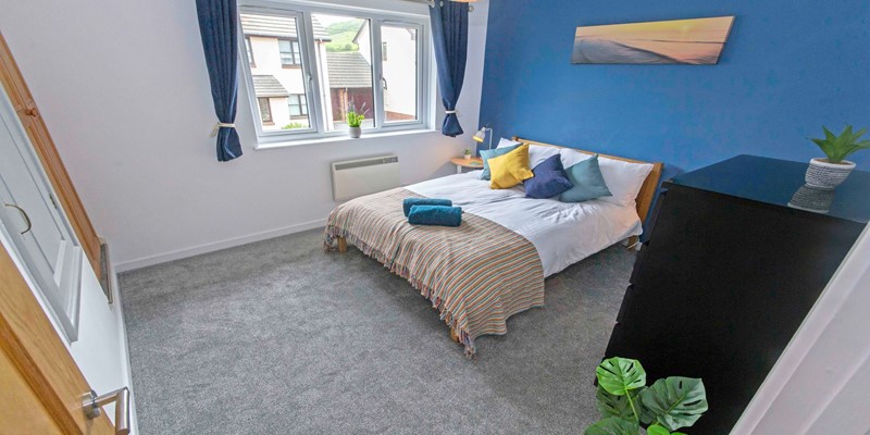 Double bedroom with wardrobe