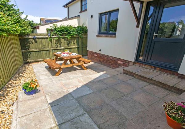 Enclosed rear patio