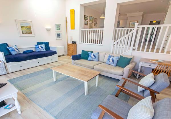 Beach views from the living room