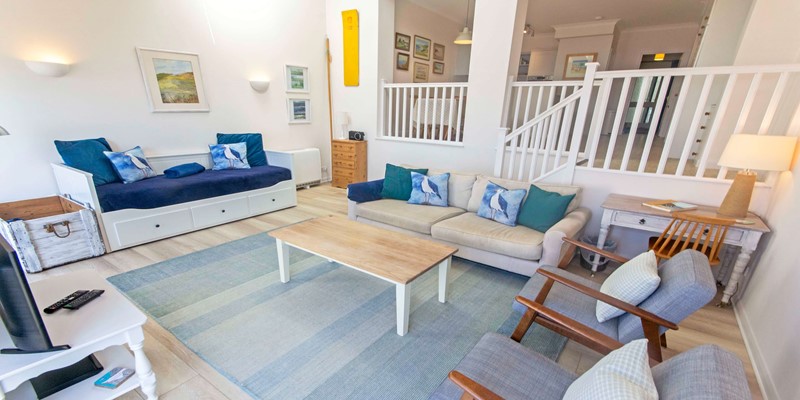 Beach views from the living room