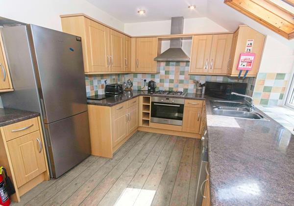 Bright kitchen diner space
