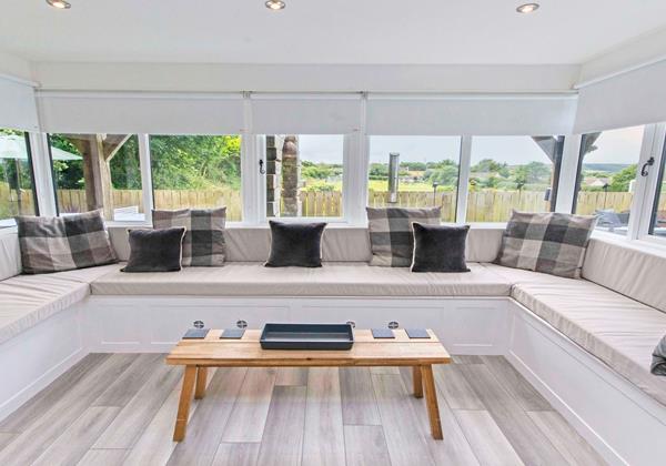 Spacious open plan family dining
