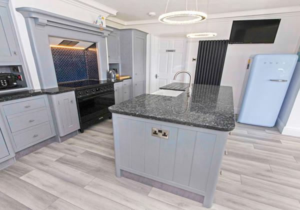 Open plan kitchen and dining for entertaining
