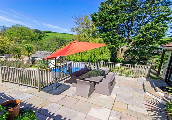Large Patio for family gatherings