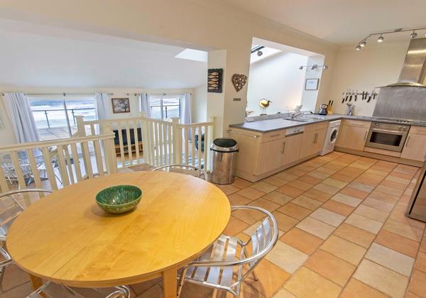 Spacious open plan kitchen diner