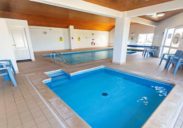 Indoor heated swimming pool at Putsborough