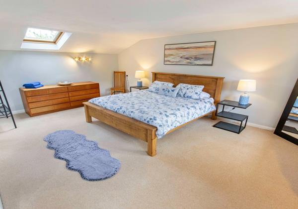 Master en suite bedroom at Ladywell Croyde
