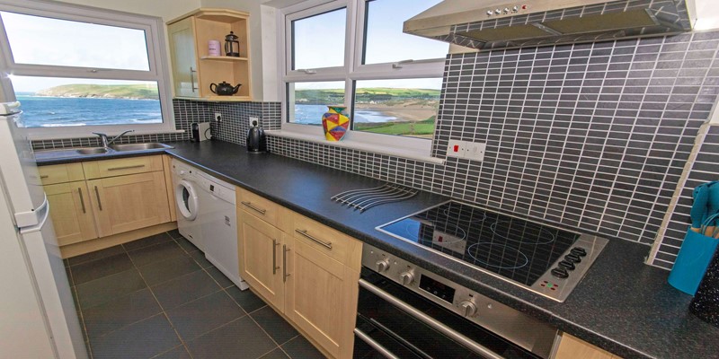 Kitchen at Beach Breeze, Croyde
